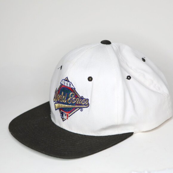Vintage 90s Starter 1998 World Series Hat Baseball Snapback Cap White Black Kore - Picture 14 of 16